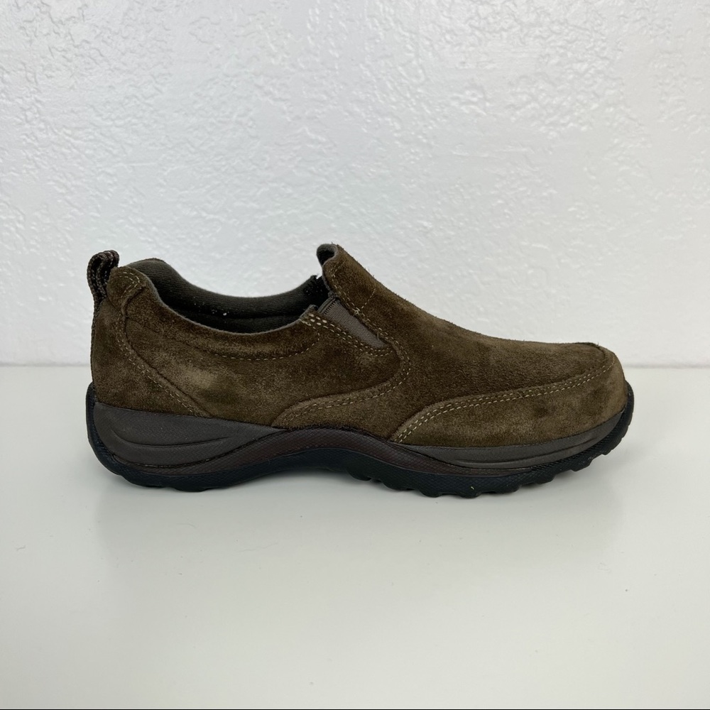 L.L. Bean Women’s Comfort Mocs Brown Suede Moccasin Size 8.5 Shoes
